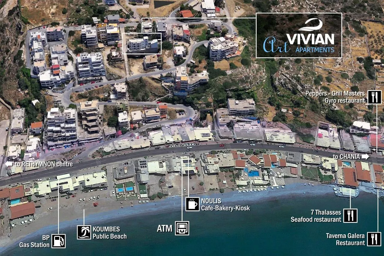 Appart hôtel Vivian Art Apartments Réthymnon Grèce